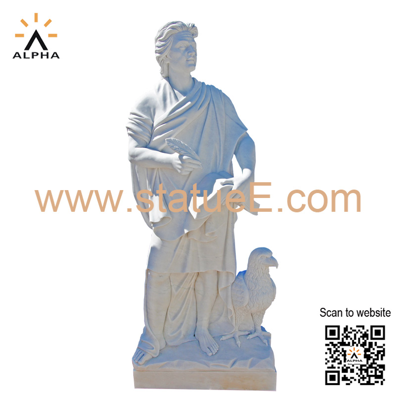 marble Saint John statue